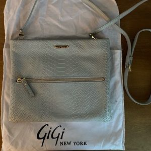GiGi New York - Embossed Python Crossbody / Clutch